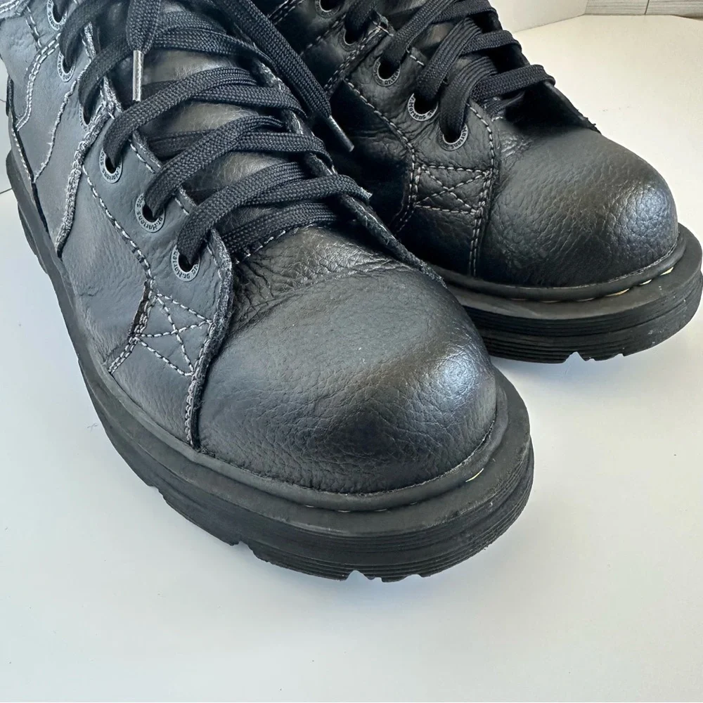 Dr martens harrisland men’s black leather lace up ankle boots